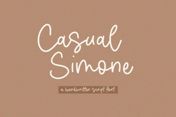 Exploring Casual Simone: A Handwritten Script Font for Creative Projects