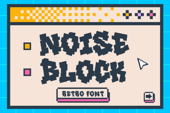 Noise Block: A Display Font Where Graffiti Meets Pixel Art